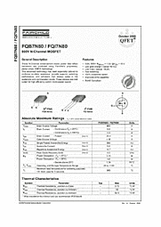 DataSheet FQB7N80 pdf